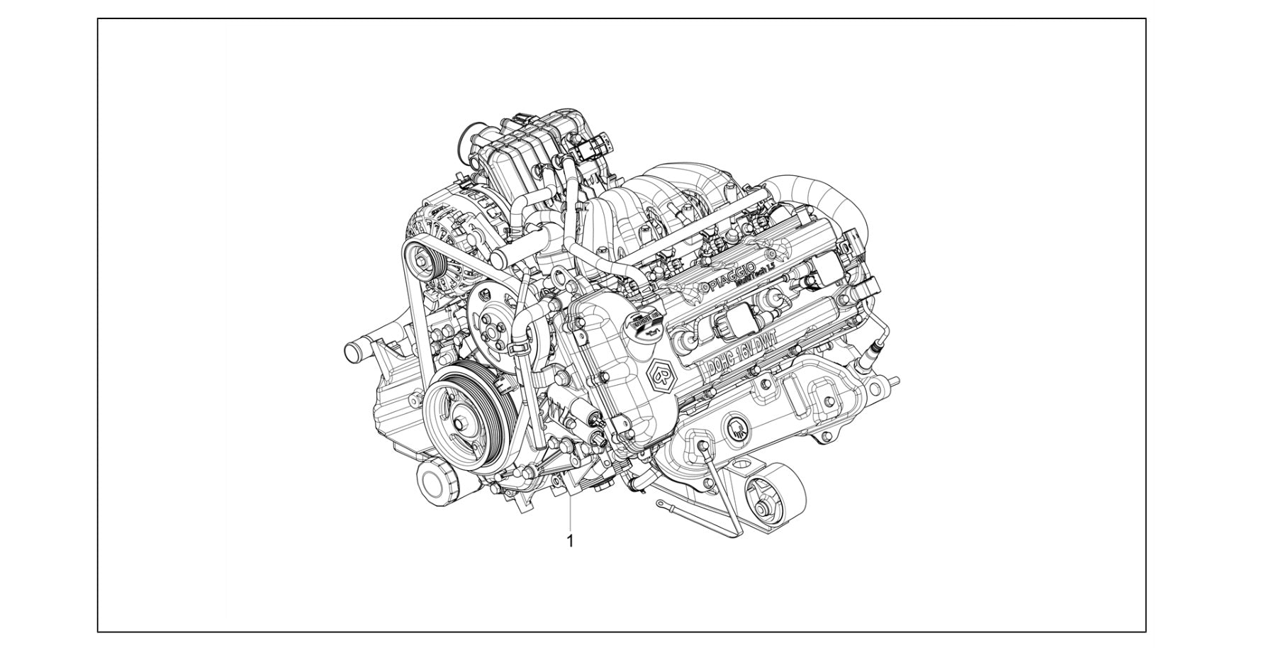 Esploso motore Porter NP6