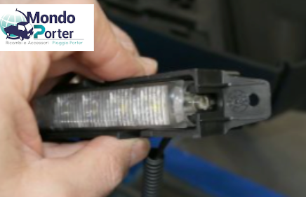 faretto a led paraurti anteriore piaggio porter