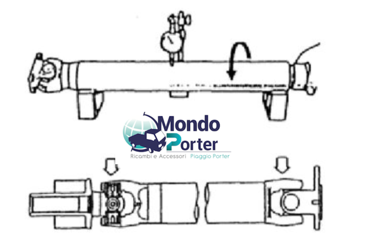 albero trasmissione piaggio porter