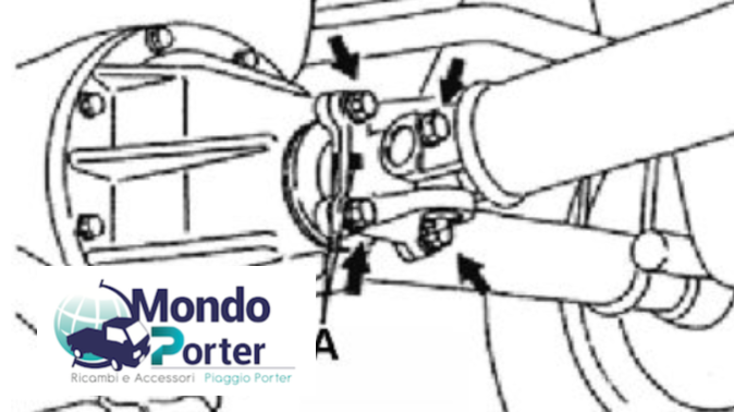 albero trasmissione piaggio porter