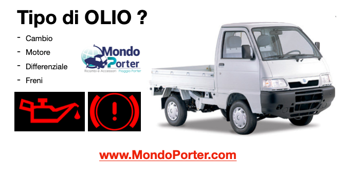 Olio piaggio porter