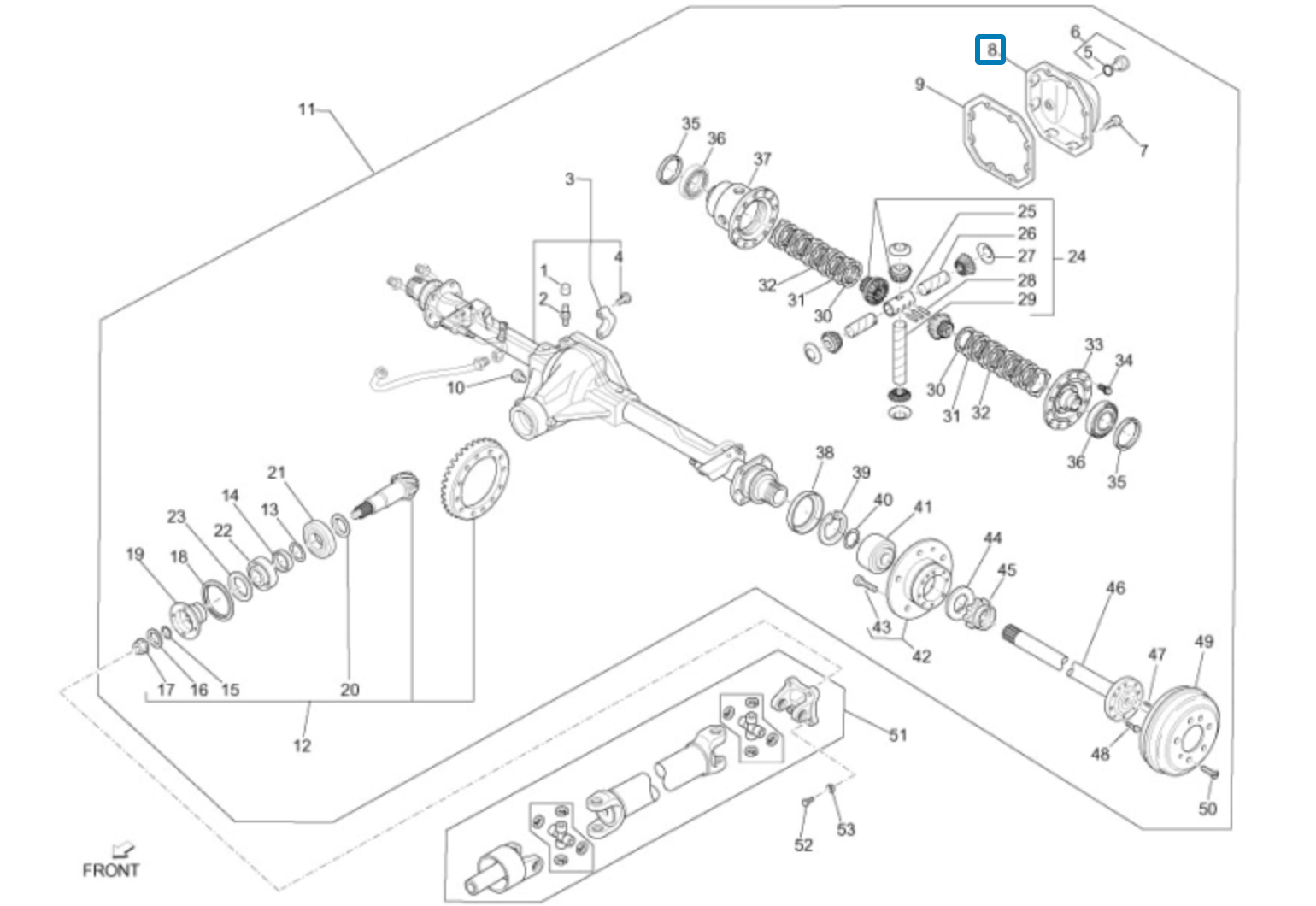 Coperchio Differenziale Piaggio Porter Maxxi 588353