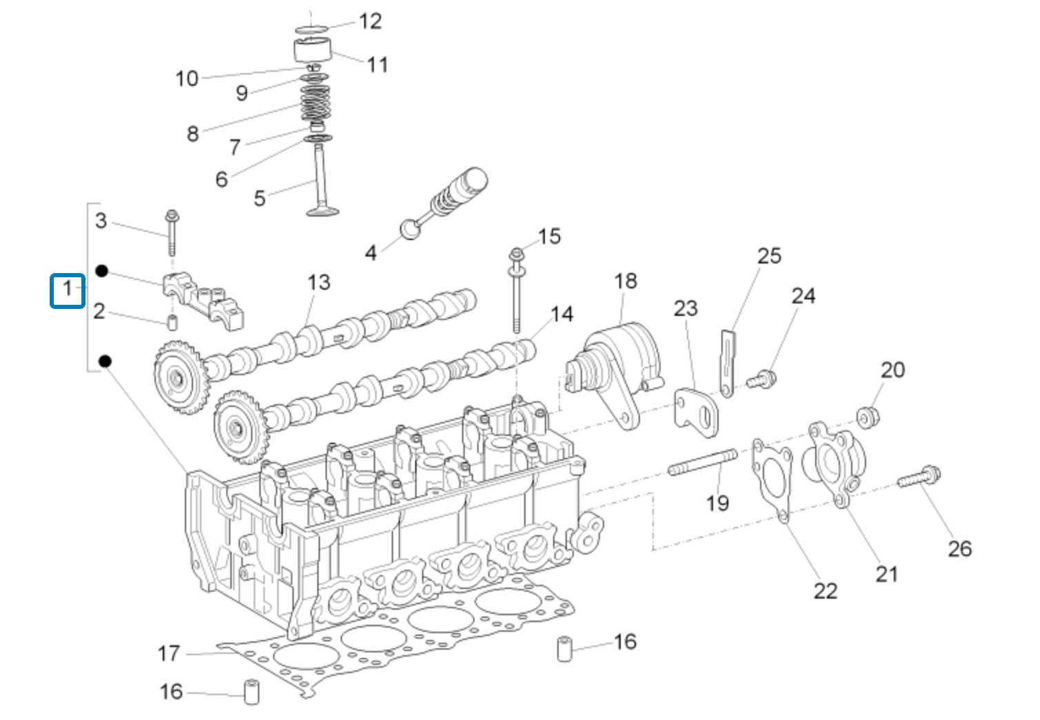 Testata Motore Piaggio Porter Multitech B010052