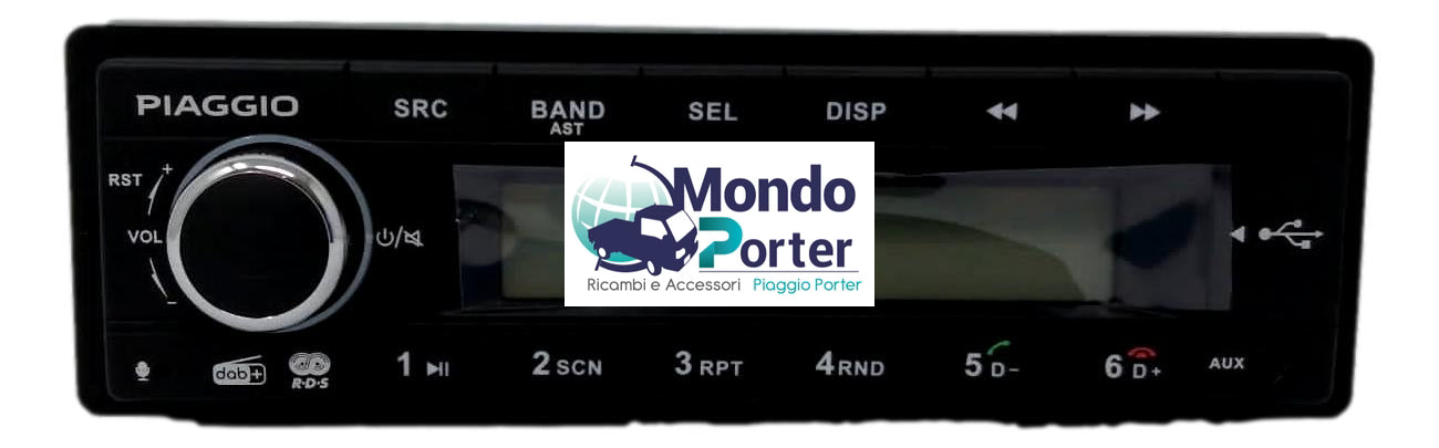 Car radio with DAB Piaggio Porter Np6