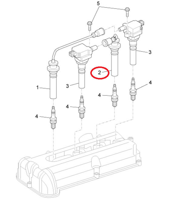 CAVO CANDELA CORTO PIAGGIO PORTER MULTITECH B010748 - Mondo Porter