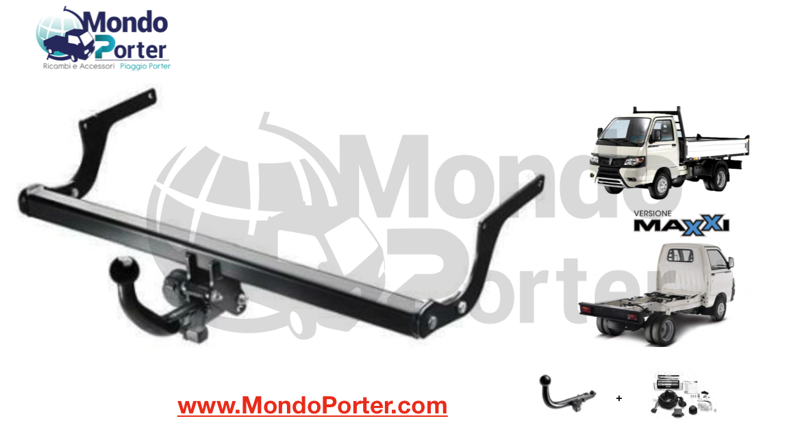 Gancio Traino / Towbar Piaggio Porter Maxxi - Mondo Porter