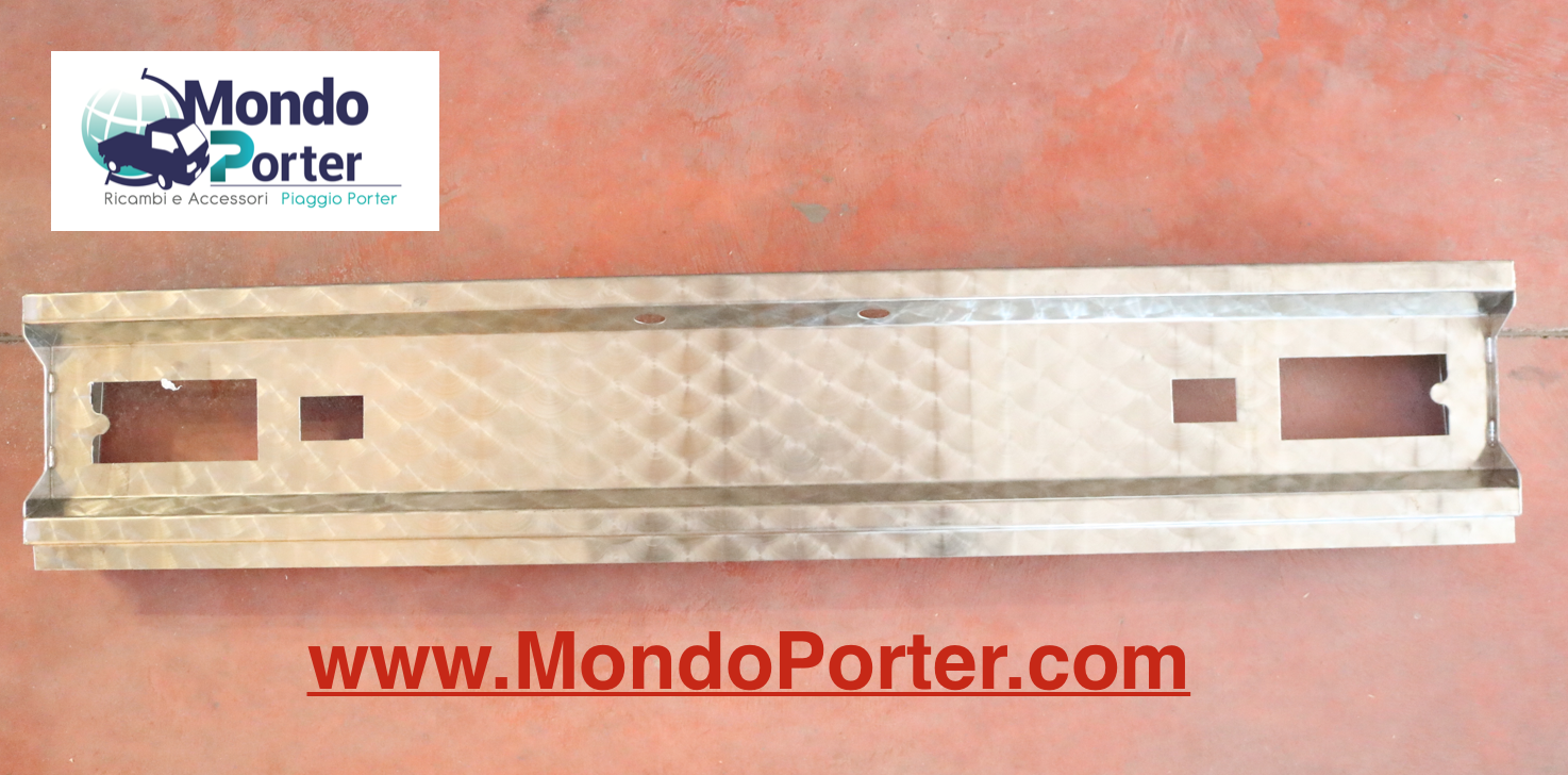 Paraurti Posteriore in Acciaio Inox Piaggio Porter - Mondo Porter