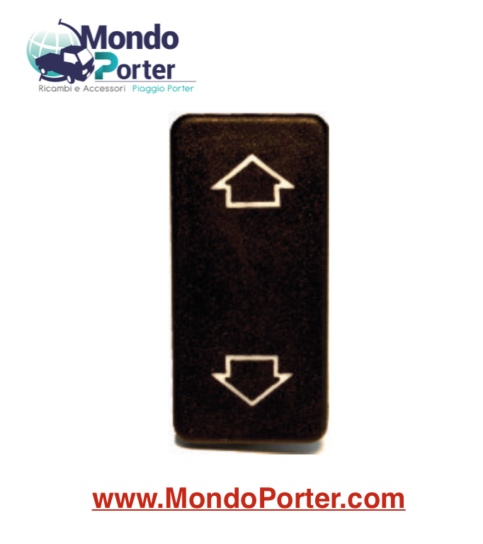 Interruttore - Pulsante Alzacristallo Piaggio Porter - Mondo Porter