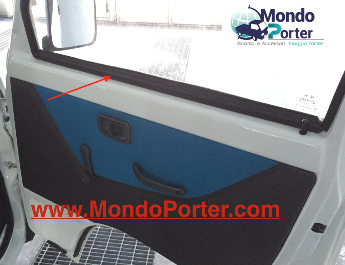 Guarnizione Rasavetro Interna SX e DX Porta Anteriore Piaggio Porter - Mondo Porter