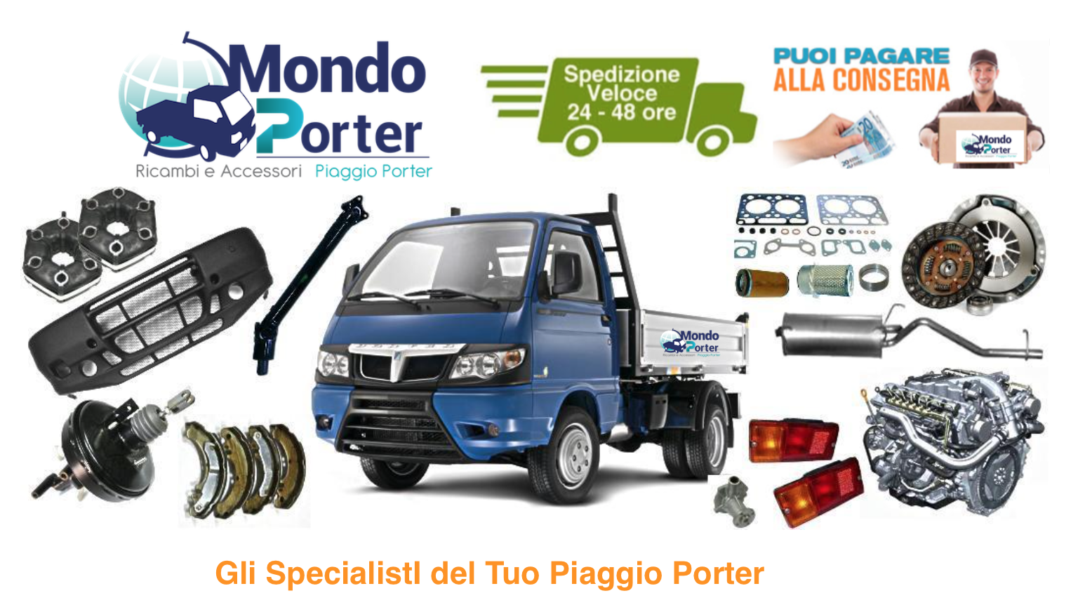 ricambi e accessori piaggio porter