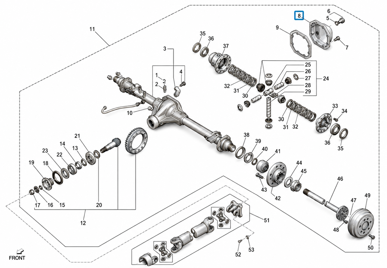 Coperchio Differenziale Piaggio Porter Maxxi 588353