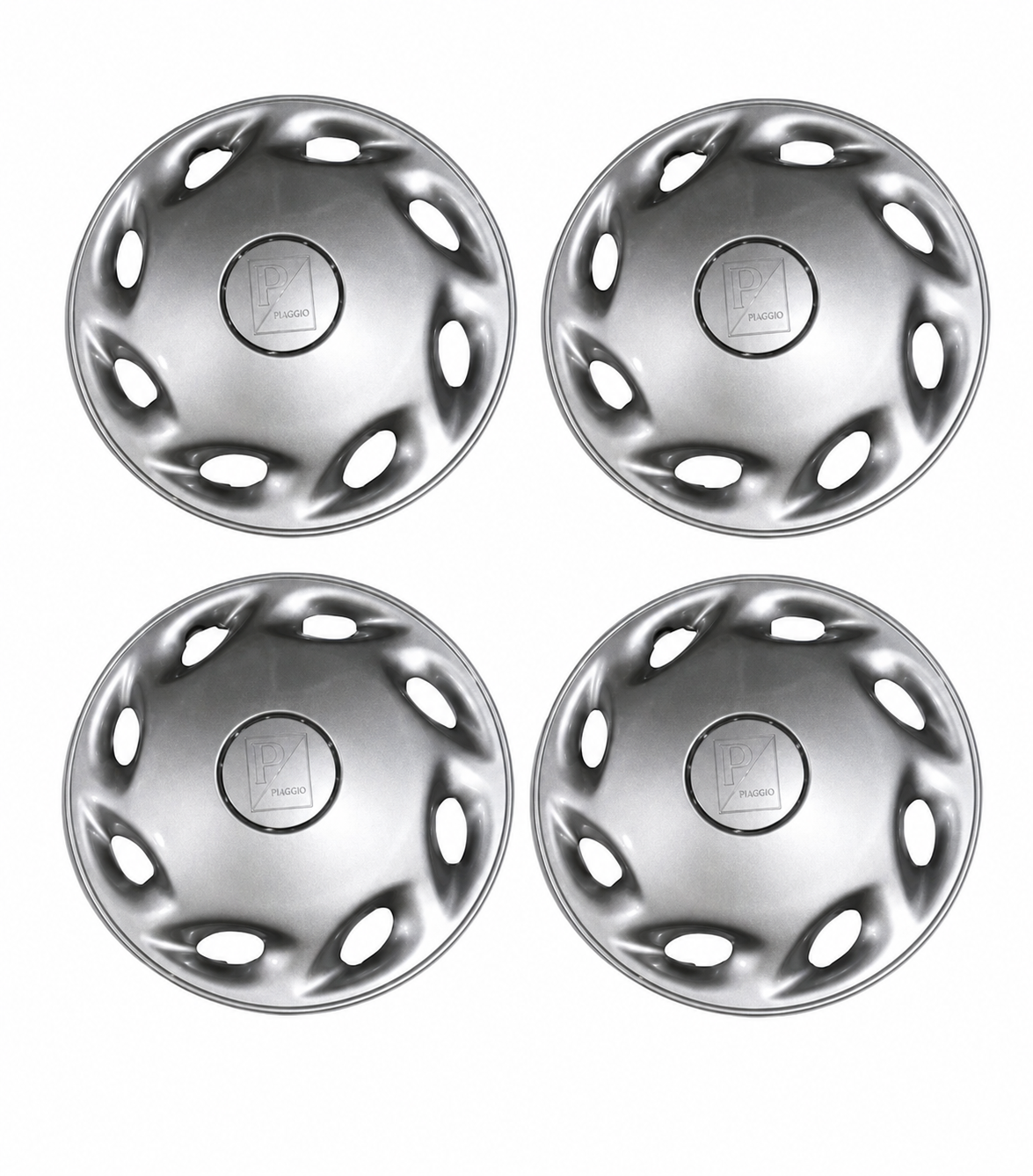 Set di 4 Coppette Copriruota / Copri Cerchi Piaggio Porter R 12" Originali - Mondo Porter