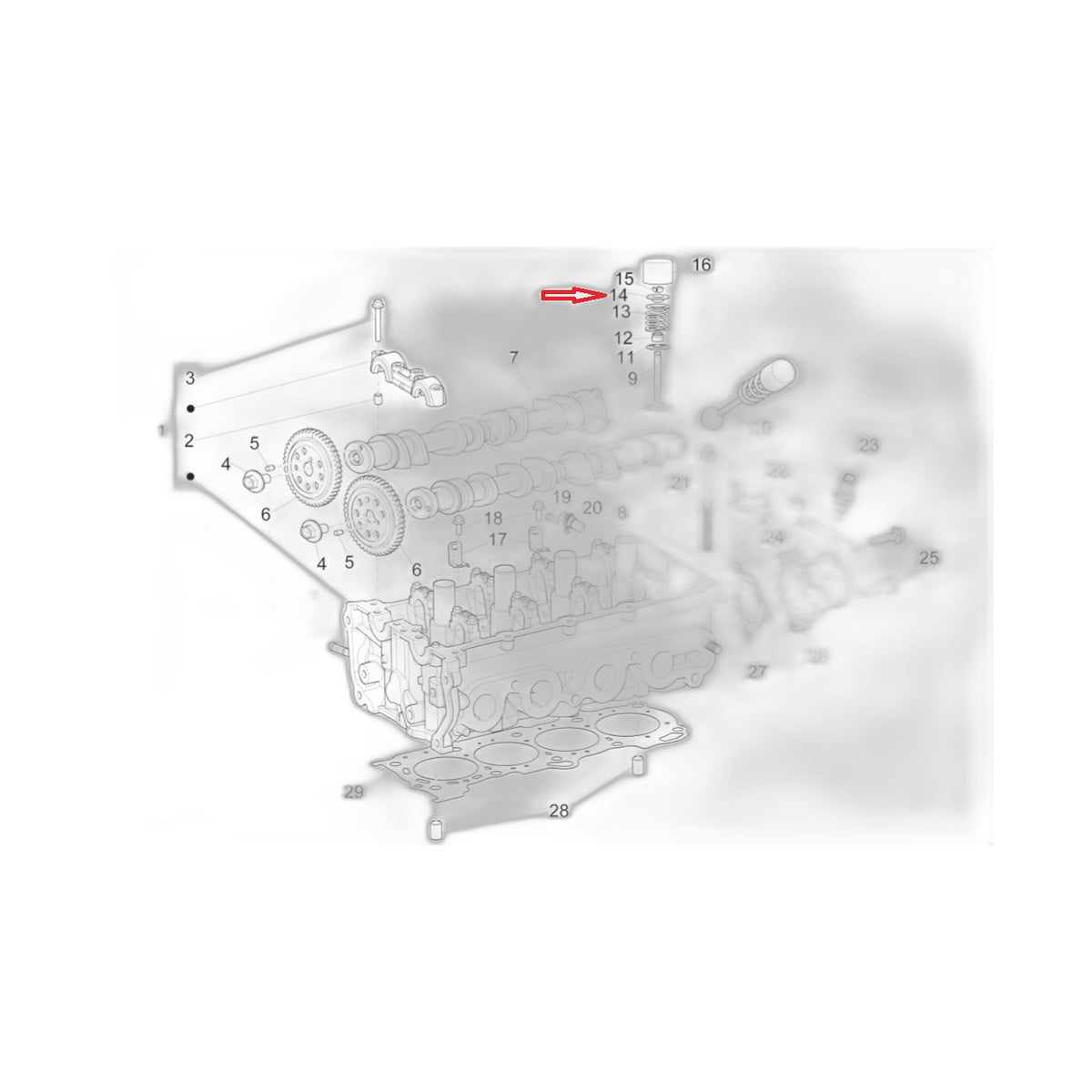 Scodellino Superiore Valvola Piaggio Porter Multitech E6 1A005504