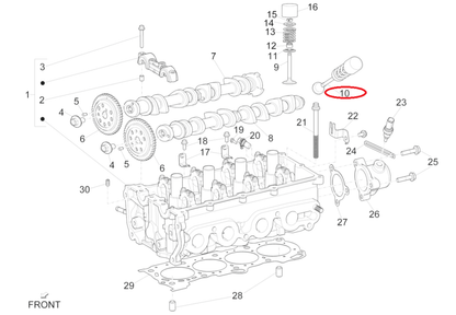 Valvola Di Scarico Piaggio Porter Multitech E6 2015-2017 1A005500 - Mondo Porter