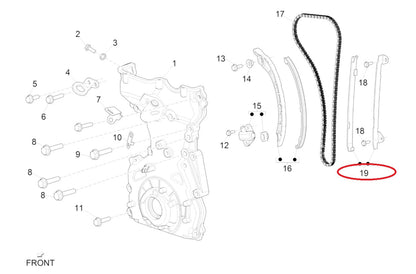 Pattino Tendicatena Fisso Piaggio Porter Multitech E6 1A005546 - Mondo Porter