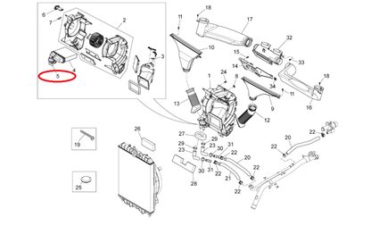 Rubinetto Riscaldamento Piaggio Porter Multitech 1E001000 - Mondo Porter