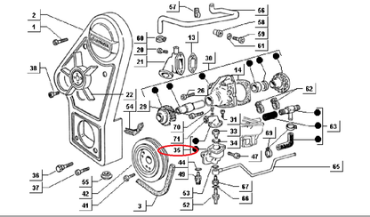 Supporto Termostato Piaggio Porter Diesel 493721 - Mondo Porter