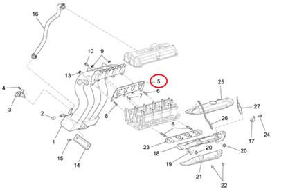 Guarnizione Collettore Aspirazione Piaggio Porter Multitech B010167 - Mondo Porter