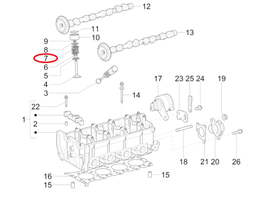 Molla Valvola Piaggio Porter Multitech B010092 - Mondo Porter