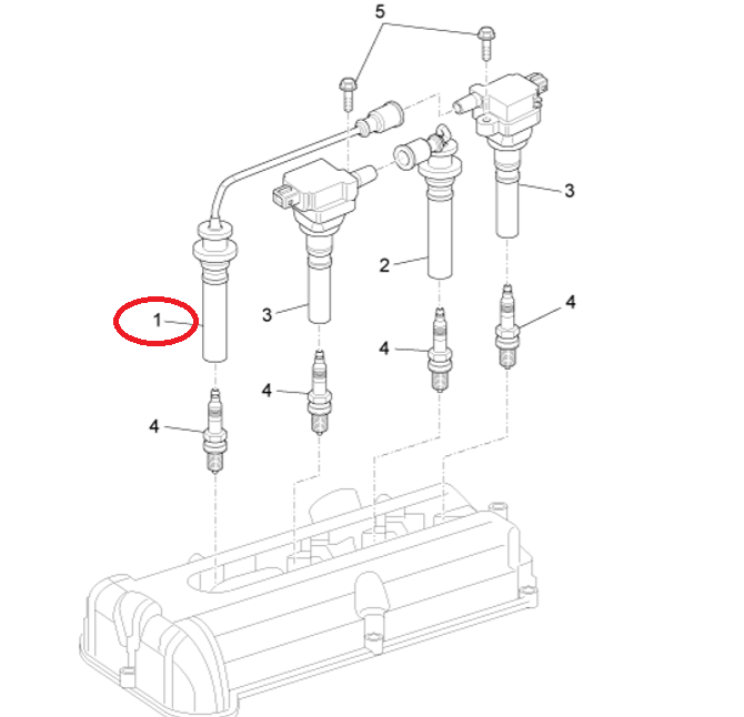 CAVO CANDELA LUNGO PIAGGIO PORTER MULTITECH B010746 - Mondo Porter