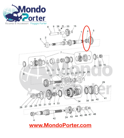 Gabbia a Rulli Piaggio Porter Multitech B010298 - Mondo Porter