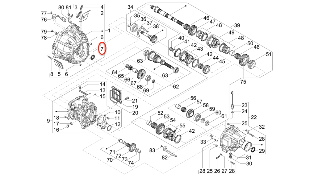 Anello di Tenuta Piaggio Porter NP6 - 1A013696 - Vista 2 - Mondo Porter