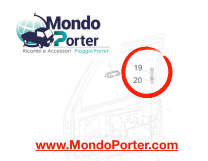 Clips Sicura Sportello Piaggio Porter - Mondo Porter