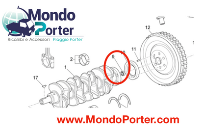 Cuscinetto Volano Piaggio Porter Multitech - Mondo Porter