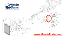 Tubo Manicotto Acqua Degasatore Piaggio Porter Multitech E6 DAM13R - Mondo Porter