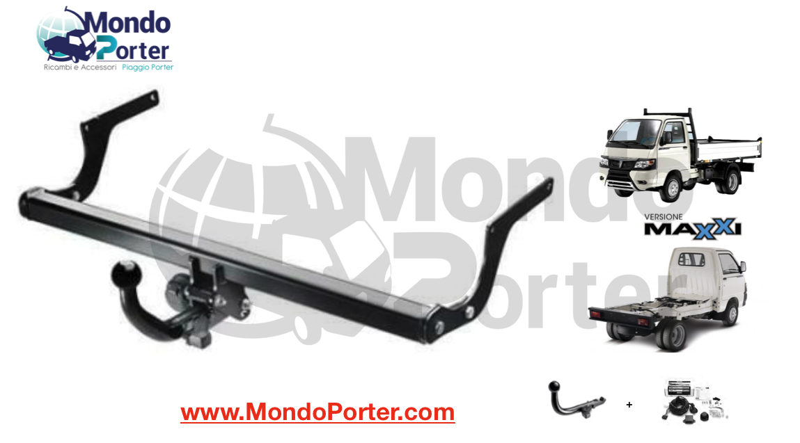 Gancio Traino / Towbar  Piaggio Porter Maxxi - Mondo Porter