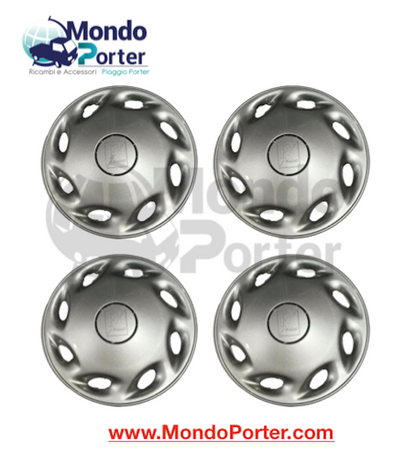 Set di 4 Coppette Copriruota / Copri Cerchi Piaggio Porter R 12" Originali - Mondo Porter