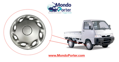 Set di 4 Coppette Copriruota / Copri Cerchi Piaggio Porter R 12" Originali - Mondo Porter