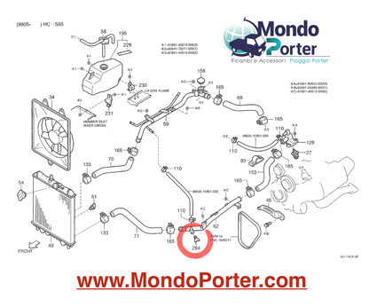 Tappo Valvola Radiatore Piaggio Porter - Mondo Porter