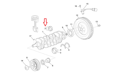 Bronzina Biella Piaggio Porter Multitech B010841 - Mondo Porter