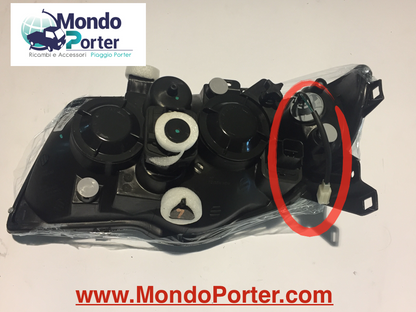 Cablaggio - Connettore Freccia Faro Piaggio Porter - Mondo Porter