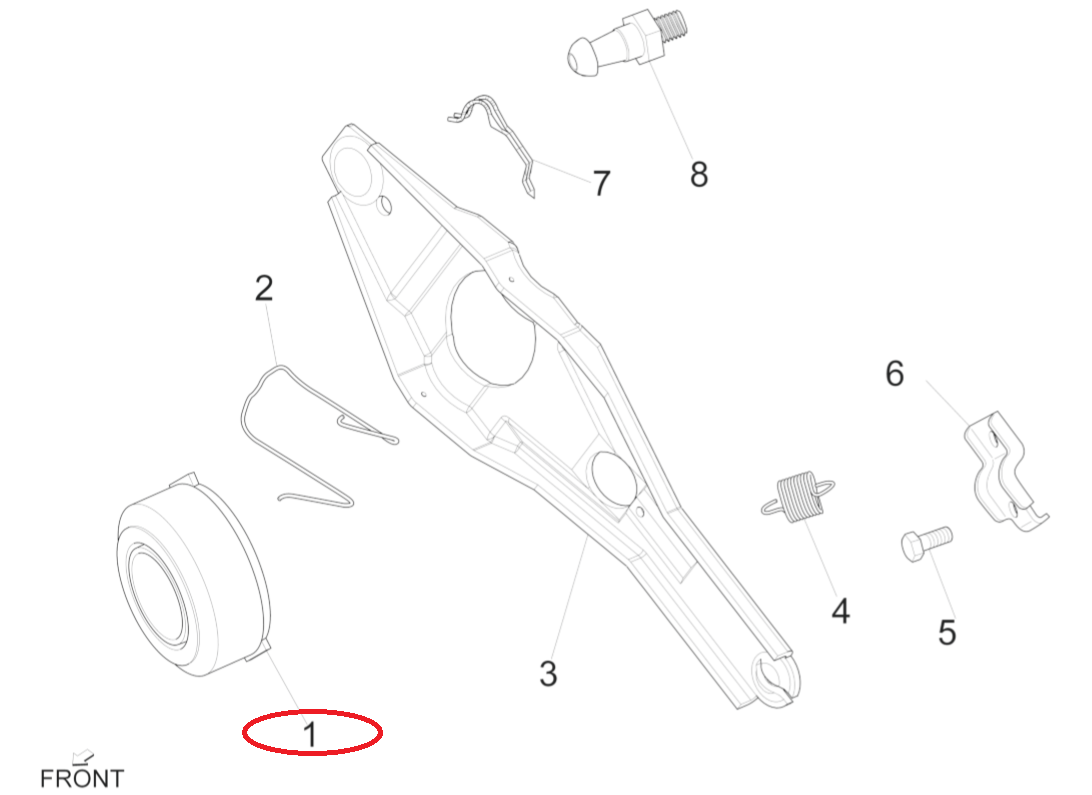 Cuscinetto Spingidisco Frizione Piaggio Porter Multitech E6 2015-2017 1A005162 - Mondo Porter