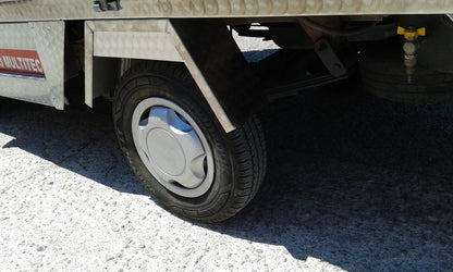 Coppia Parafanghi Posteriori Acciao Inox  Piaggio Porter - Mondo Porter