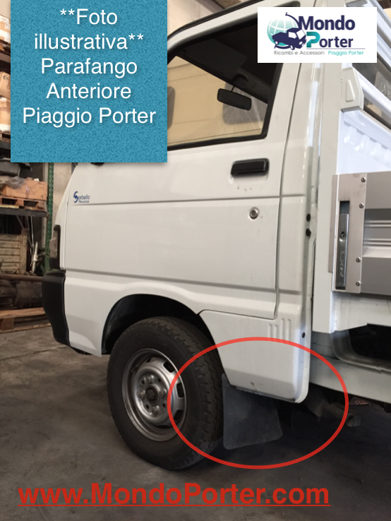 Paraspruzzi - Parafango  Anteriore Piaggio Porter - Mondo Porter