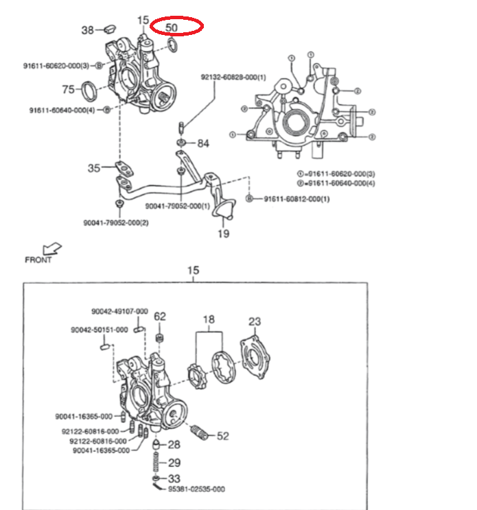 Oring Pompa Olio Piaggio Porter 1.3 Benzina 16V 9004301150000 - Mondo Porter