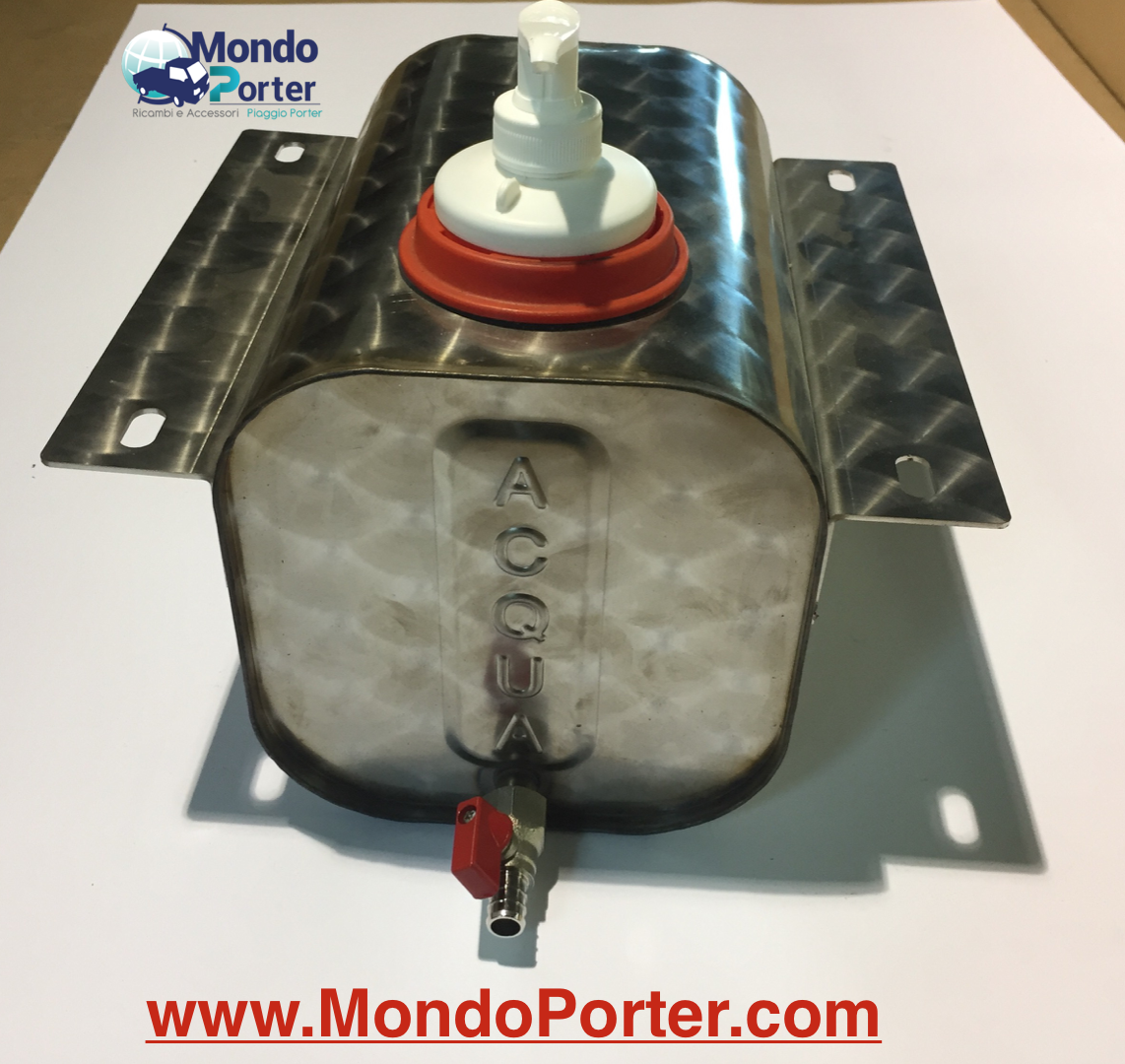 Tanica Acqua Acciaio Inox Piaggio Porter - Mondo Porter